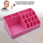 Makeup Organiser Cosmetic Makeup Lipstick Storage Box with Drawer Plastic Case Holder Skin Care Products (1 Pc) - Image 2