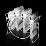 Stainless Steel Cutlery Set with Elegant Storage Stand (24 Pc)
