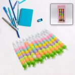 Stylish Pearls Gel Pen Set ?Multicolor Moti Design | Smooth Writing Non-Breaking Plastic Pen | Fancy Designer Pens for Kids, School & Office (12 Pc Set) - Image 5
