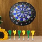 Magnetic Dart Board Game Set with 6 Safe Darts for Kids & Adults