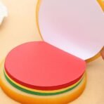 Burger Shaped Note Sticky Notes Memo Notes, Unique Mini Notes (Multicolor) - Image 3