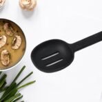Silicone Heat Resistant Kitchen Spoon (1pc)-Safe, for Cooking, Stirring, and Serving - Image 3