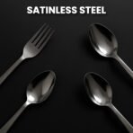 Stainless Steel Cutlery Set with Elegant Storage Stand (24 Pc) - Image 3