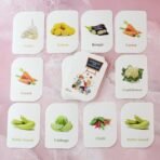 childkraft 32-Piece Educational Vegetable Flash Cards Set - Image 2