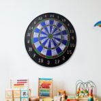 Magnetic Dart Board Game Set with 6 Soft-Tip Darts - Image 3