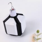 Foldable Camping LED Lamp USB Rechargeable with Hanging Hook for Outdoor Lighting (1 Pc)