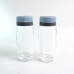 Salt and Pepper Shaker Set of Transparent Seasoning Dispensers for Kitchen Dining Table