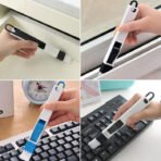 2 in Multi Function Plastic Window Slot Keyboard Wardrobe Dust Removal Cleaning Brush - Image 4