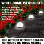 Dome Solar Garden Light Set (4 Pc) - Image 4