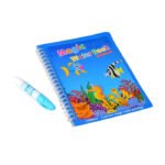 Magic Water Quick Dry Coloring Book & Doodle Board | Reusable No-Mess Painting Book with Magic Pen | Educational Drawing Toy for Kids