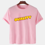 Pink Unisex Cotton Premium Quality Designer Printed T-Shirt