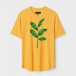 Yellow Unisex Polyster Regular Fit Printed Round Neck T-Shirt