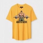 Yellow Unisex Polyster Regular Fit Printed Round Neck T-Shirt