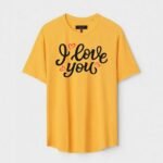 Yellow Unisex Cotton Regular Fit Printed Round Neck T-Shirt