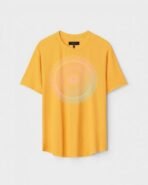 Yellow Unisex Cotton Regular Fit Printed Round Neck T-Shirt