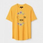 Yellow Unisex Cotton Regular Fit Printed Round Neck T-Shirt