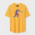 Yellow Unisex Cotton Regular Fit Printed Round Neck T-Shirt